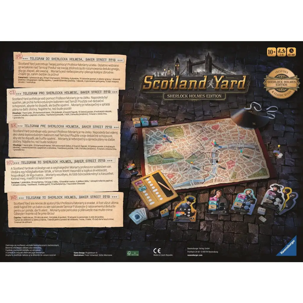 Scotland Yard настолна игра - издание на Шерлок Холмс - Ravensburger изображение 2