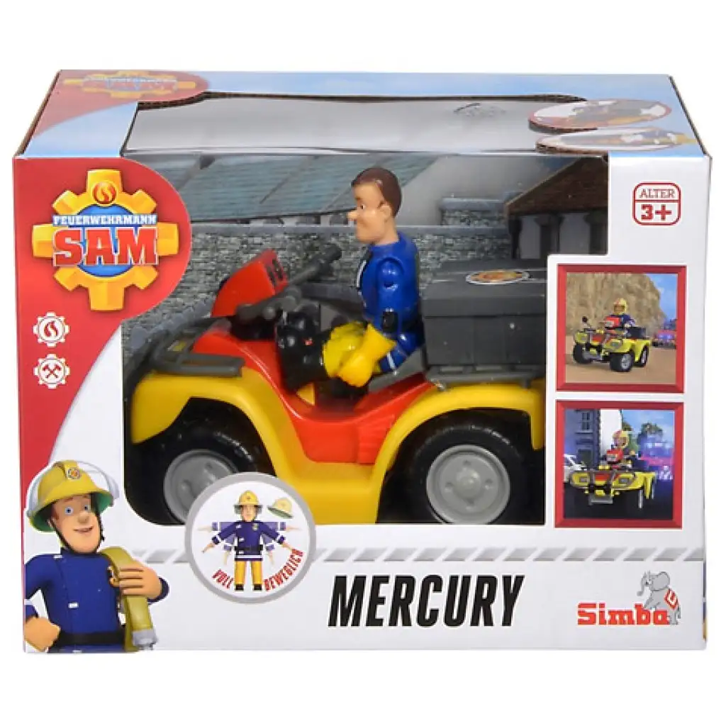 Сем пожарникар: Меркурий квадроцикл с фигура - Simba Toys изображение 2