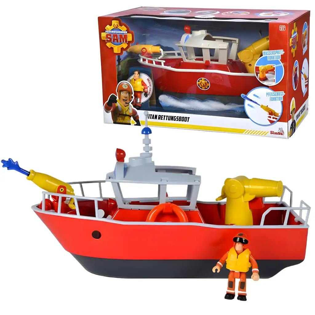 Сем пожарникът: Титан пожарникарска лодка - Simba Toys изображение 4