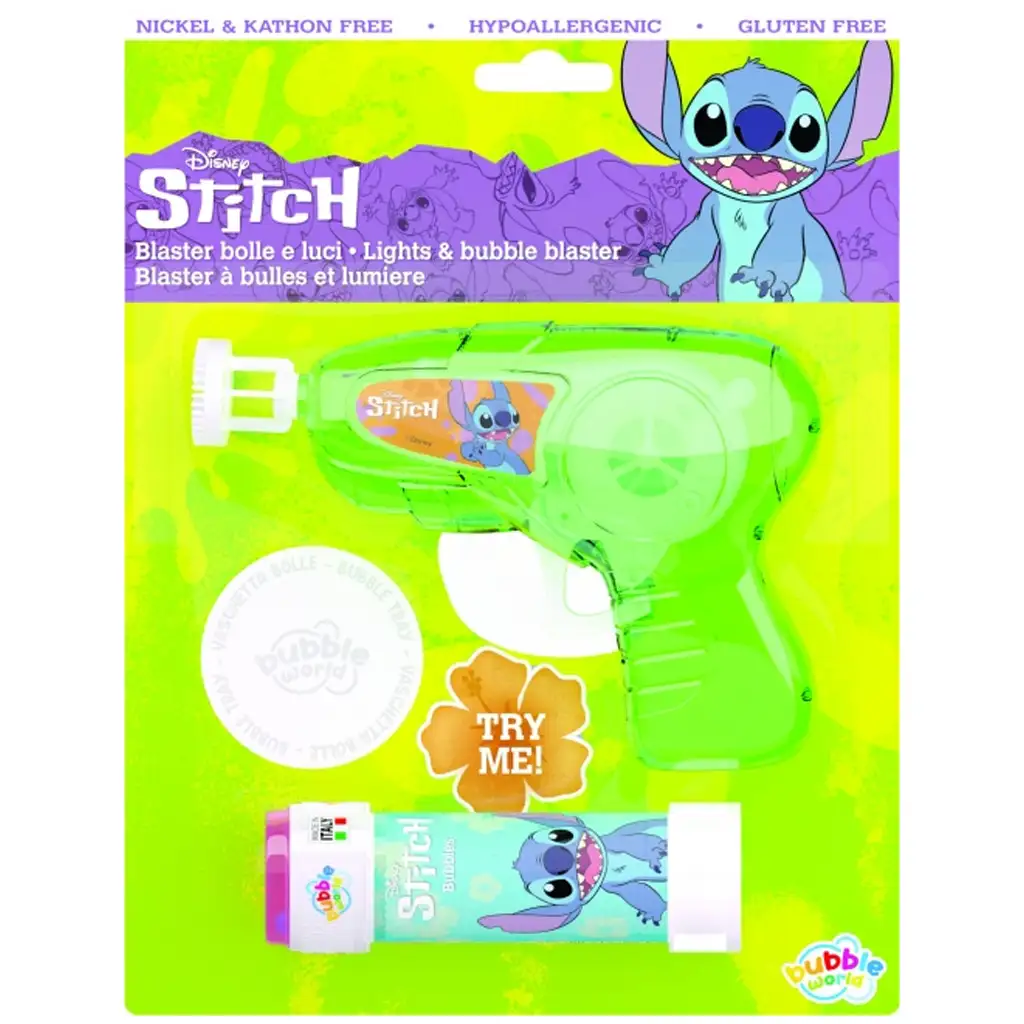 Сет за пистолет за мехурчета Stitch с светлина изображение 1