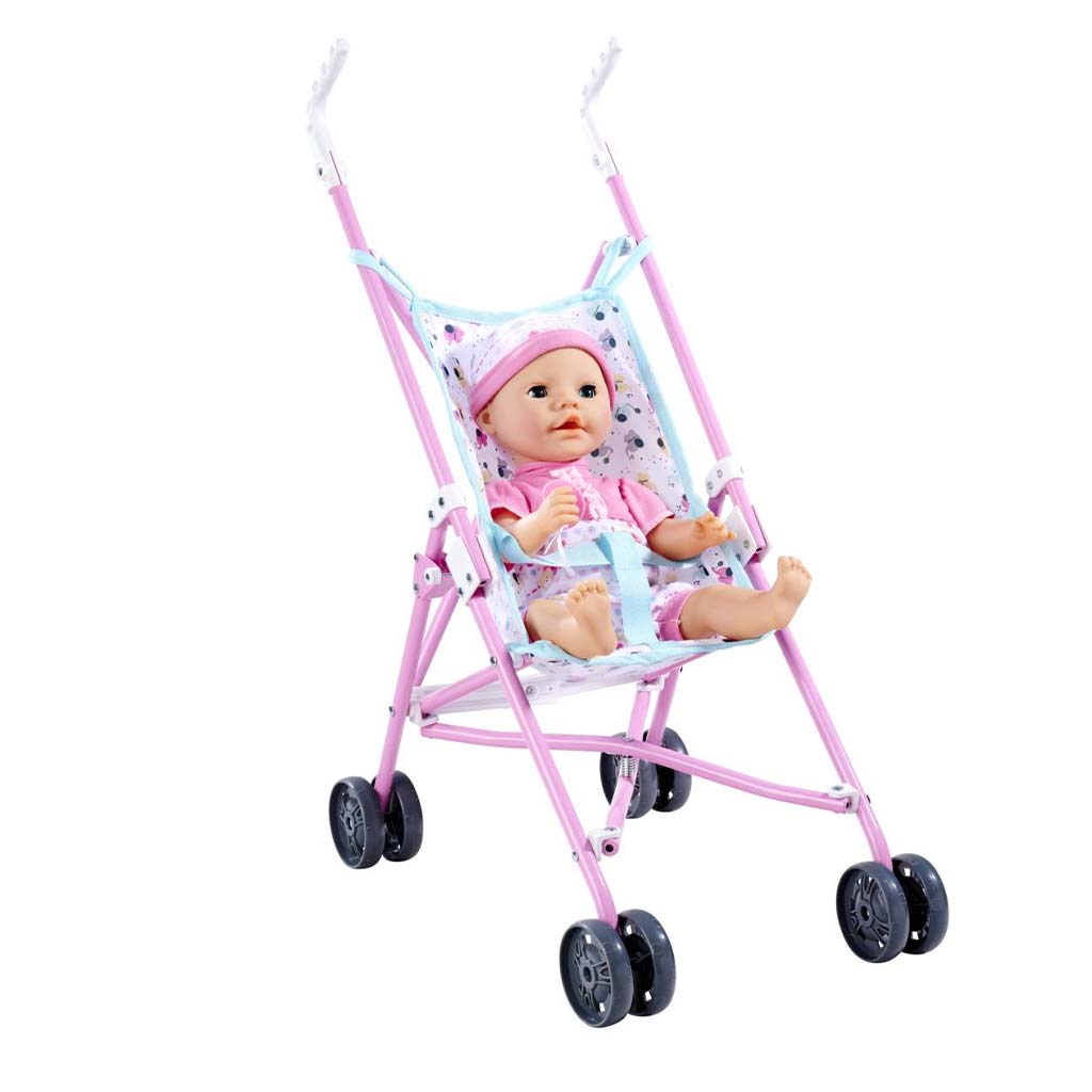 Сгъваем розов детски количка - Simba Toys изображение 2