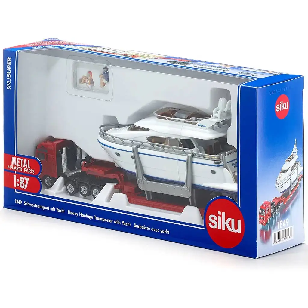 SIKU MAN ремарке камион с яхта 1/87 изображение 3
