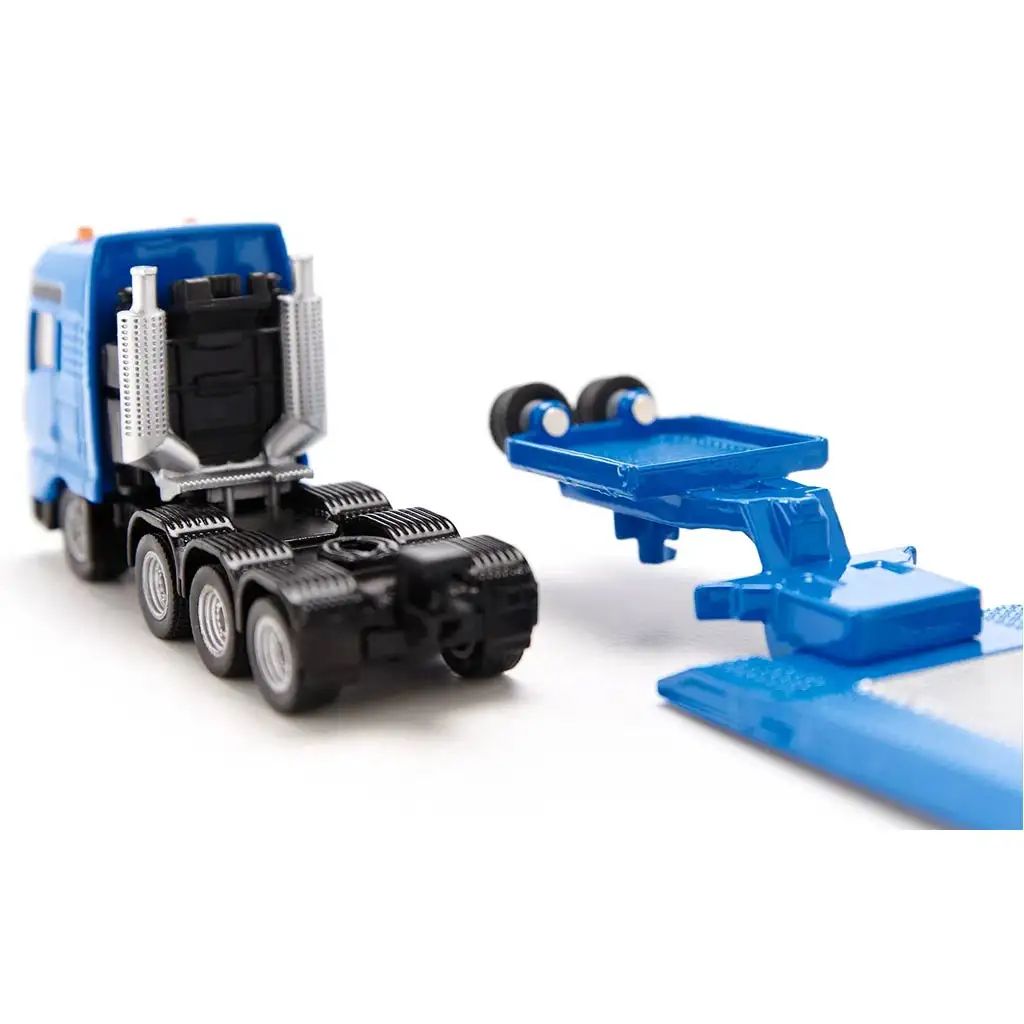 SIKU MAN тежкотоварен автомобил с Liebherr багер 1/87 изображение 4