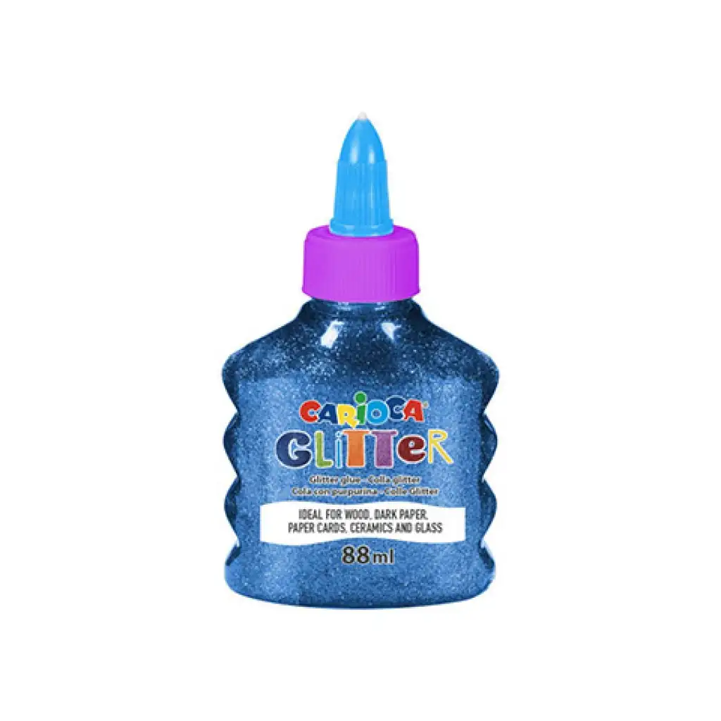 Сияен течен spark син цвят лепило 88ml - Carioca изображение 1