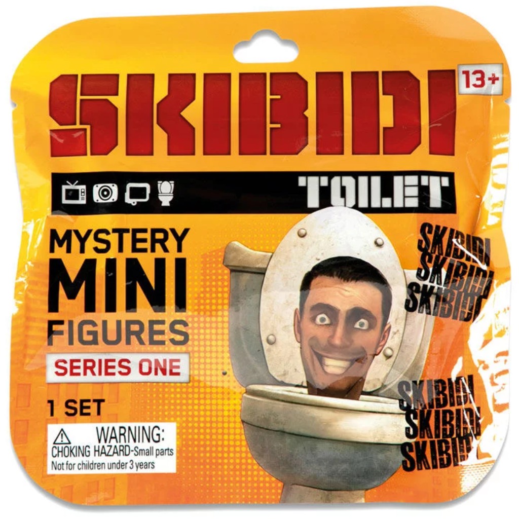 Skibidi Toilet WC изненада минифигура комплект 1бр изображение 1