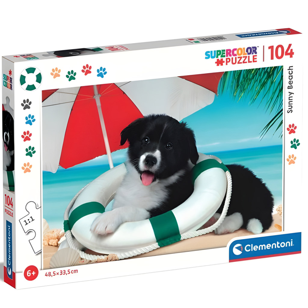 Слънчев плаж 104 части Supercolor пъзел - Clementoni изображение 1