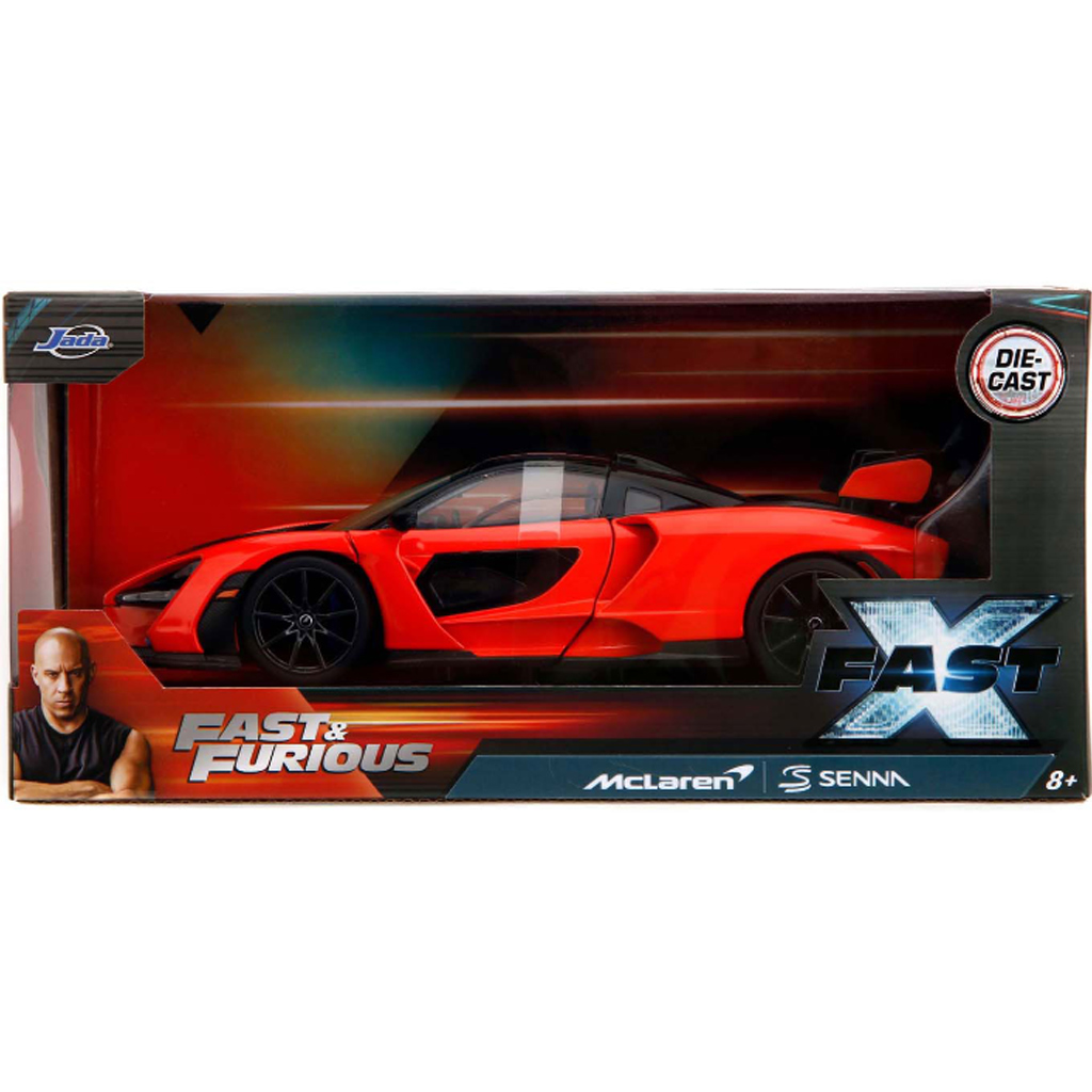 Смъртоносен досие: McLaren Senna метален автомобилен модел 1/24 - Jada Toys изображение 1