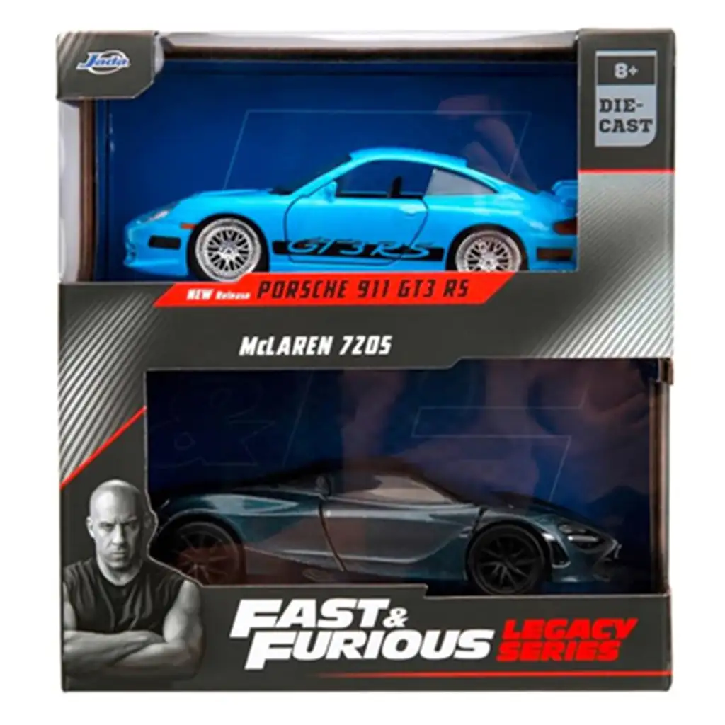 Смъртоносен контрол: Porsche 911 GT3 RS и McLaren 720S комплект от 2 броя в мащаб 1/32 - Jada Toys изображение 2