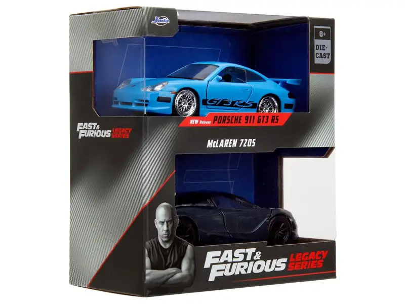 Смъртоносен контрол: Porsche 911 GT3 RS и McLaren 720S комплект от 2 броя в мащаб 1/32 - Jada Toys изображение 1
