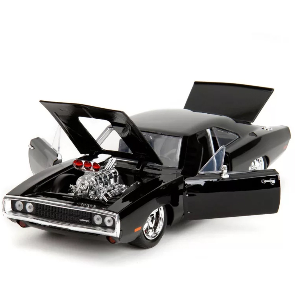 Смъртоносна надпревара: 1970 Dodge Charger с компресор метален автомобилен модел 1/24 - Jada Toys изображение 4