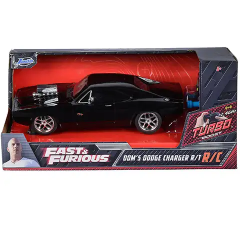 Смъртоносна надпревара: RC Dom's Dodge Charger R/T дистанционно управляван автомобил 1/24 - Simba Toys изображение 1
