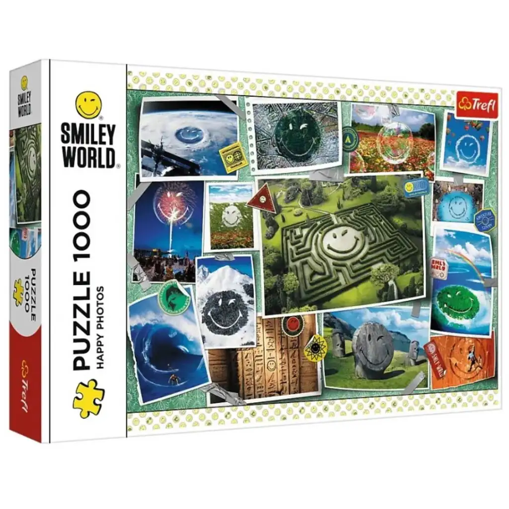 Smiley World Усмихвай се навсякъде по Земята 1000 части пъзел - Trefl изображение 1