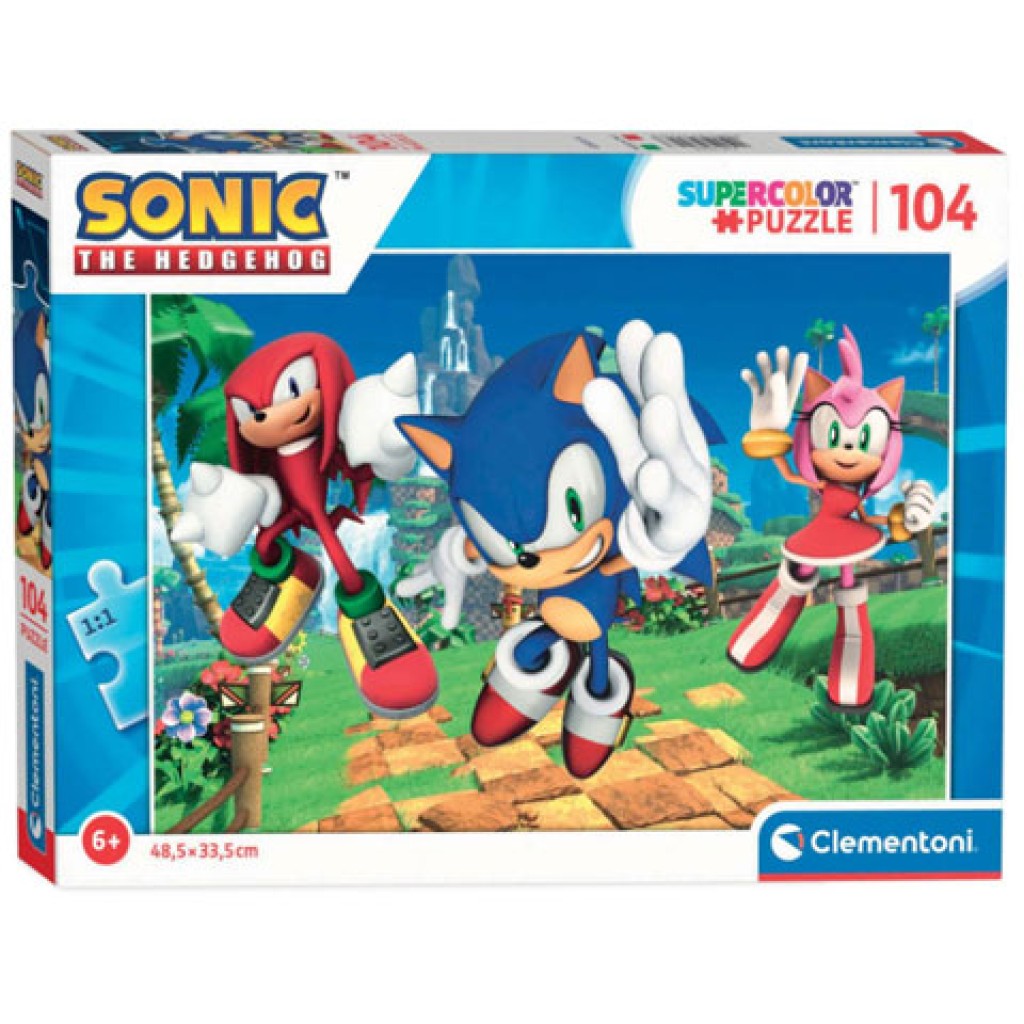 Sonic 104db Super Color Пъзел - Clementoni изображение 1