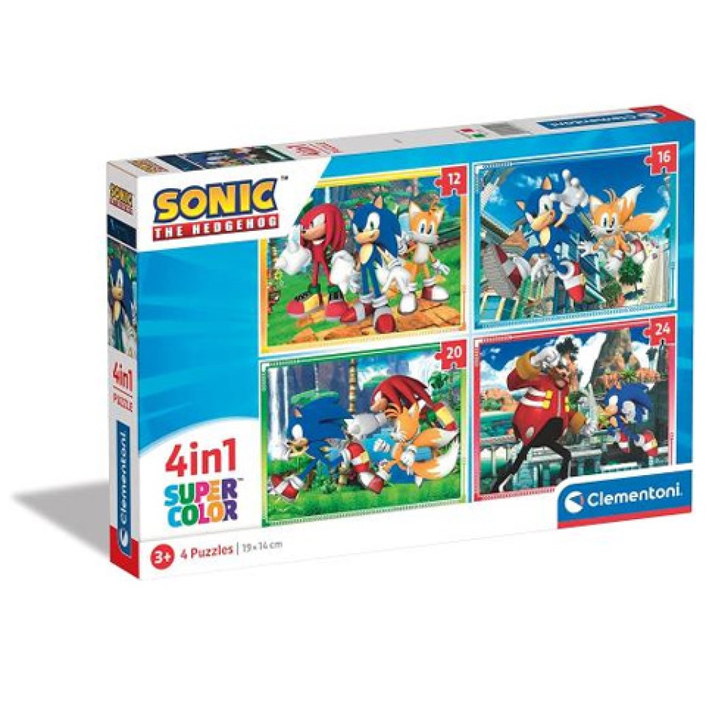 Sonic 4 в 1 пъзел - Clementoni изображение 1