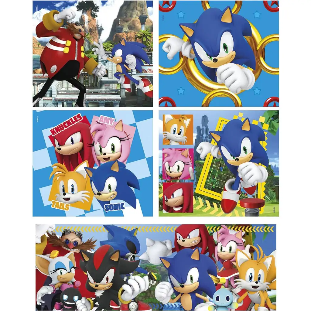 Sonic катеричката 10 в 1 суперцветен пъзел - Clementoni изображение 2