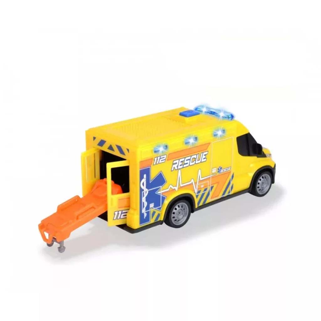 SOS Iveco линейка със звук и светлина 18см - Dickie Toys изображение 2