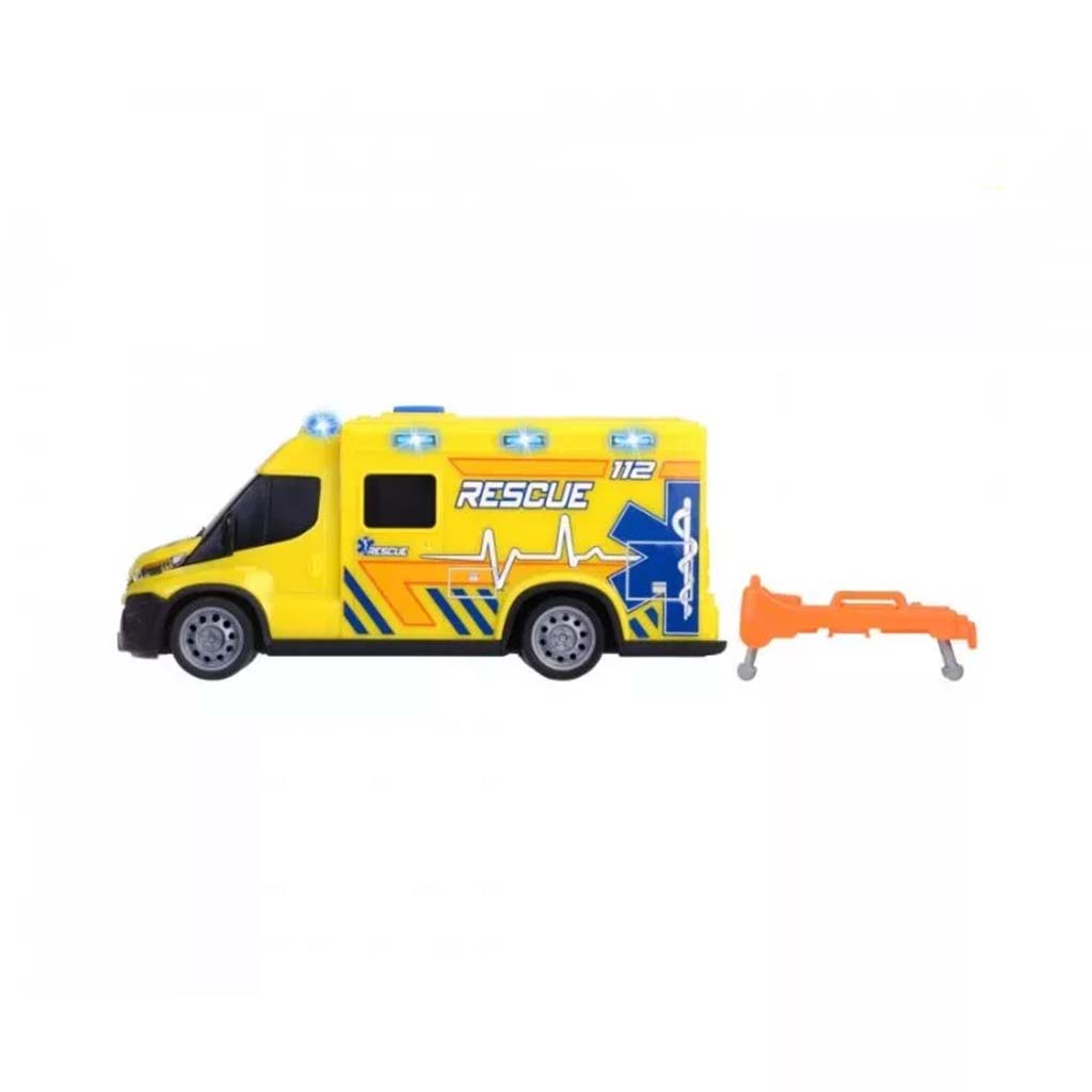 SOS Iveco линейка със звук и светлина 18см - Dickie Toys изображение 3
