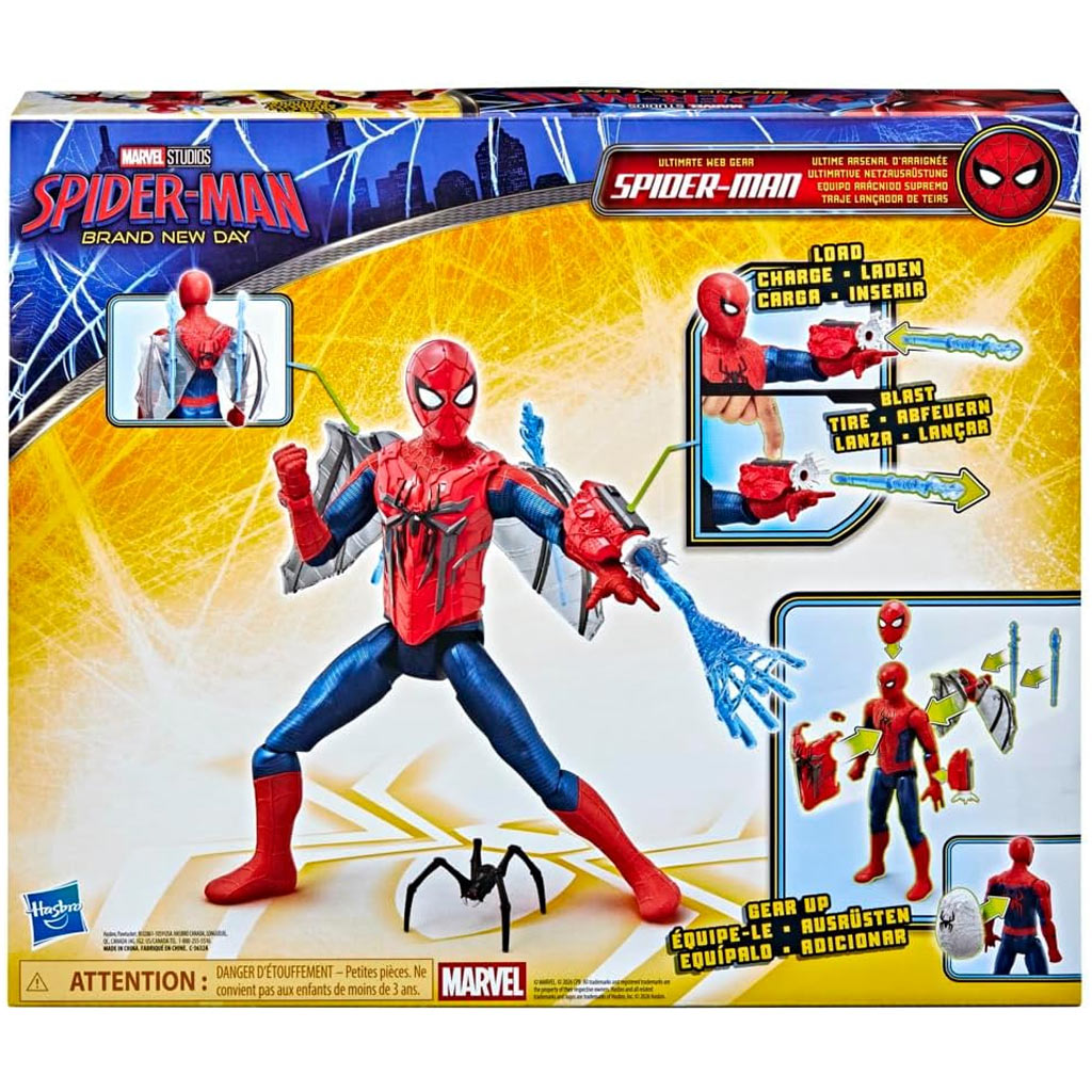 Спайдърмен Напълно нов ден: Ultimate Web Gear комплект за действие с аксесоари 29см – Hasbro изображение 4