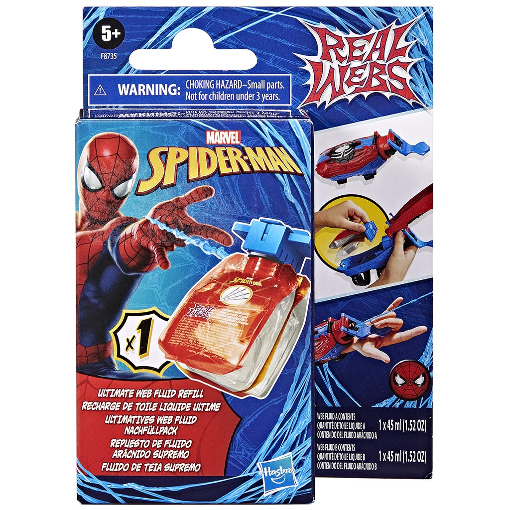 Спайдърмен: Real Webs Ultimate мрежов стрелец презареждаща течност - Hasbro изображение 1