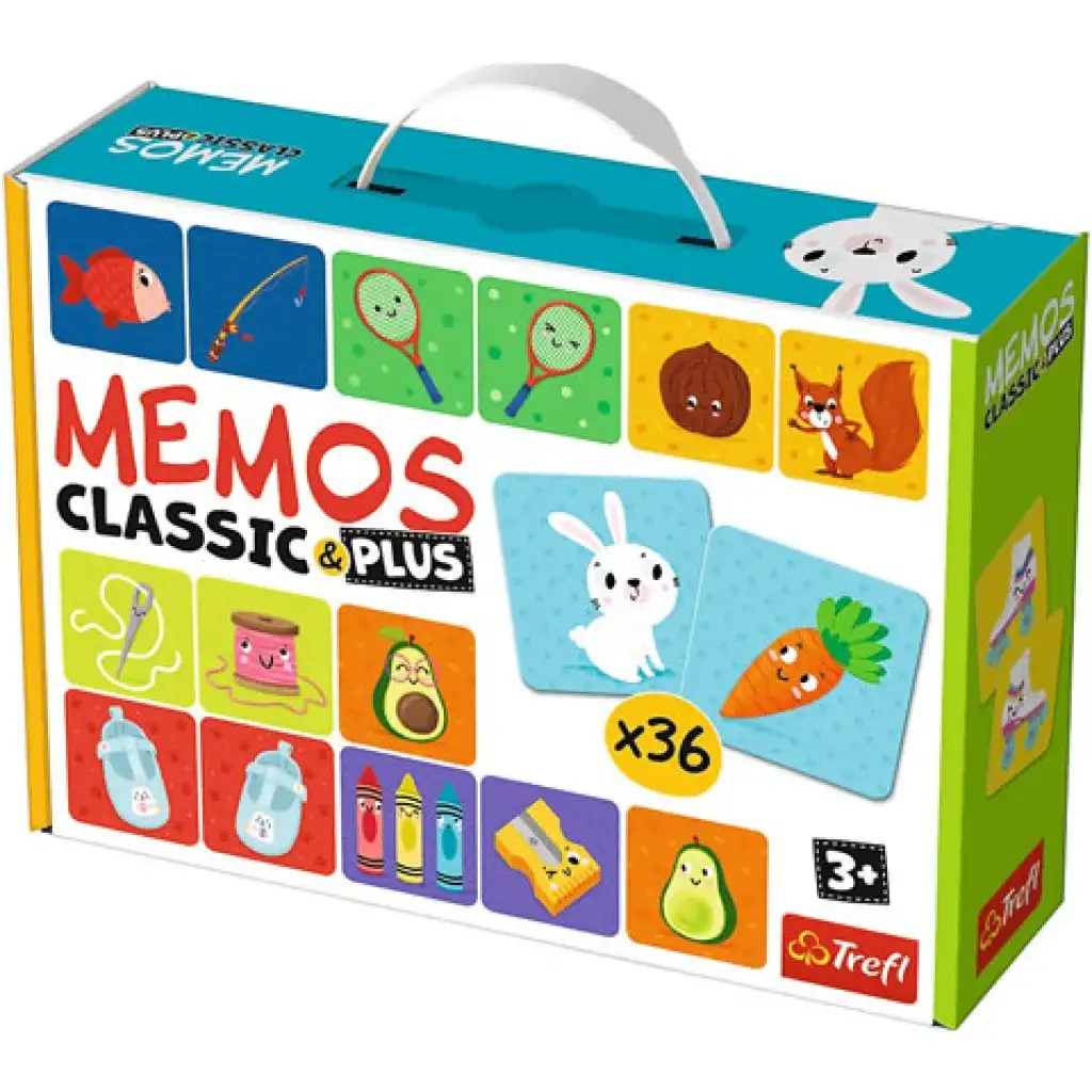 Специални двойки Classic & Plus мемо игра 36бр. - Trefl изображение 1
