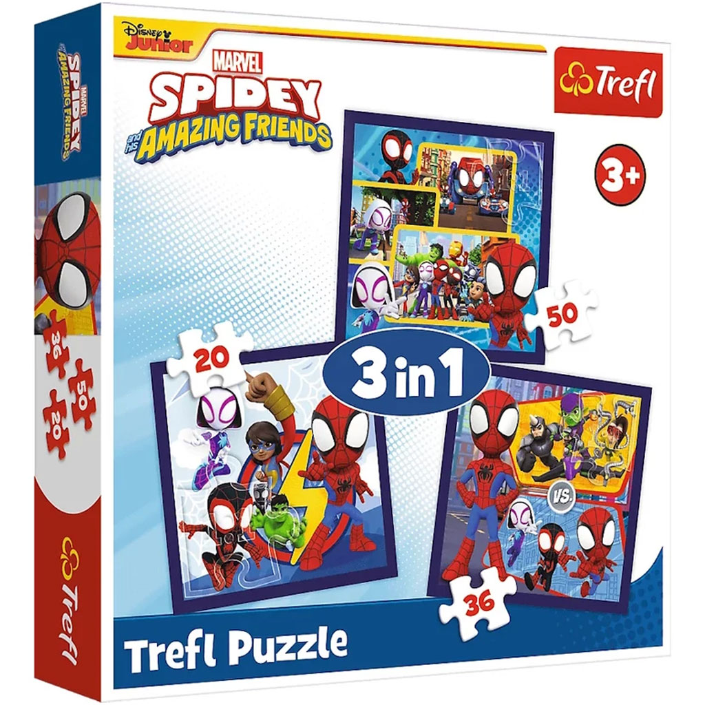 Spidey и приятелите 3 в 1 20-36-50 части пъзел - Trefl изображение 1