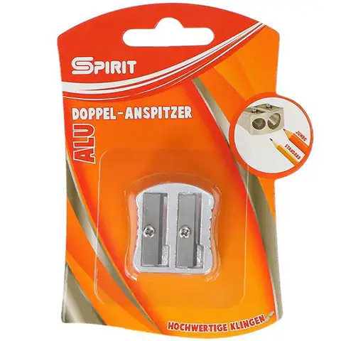 Spirit: Алуминиев острилник с 2 дупки, пакет от 1 брой изображение 1