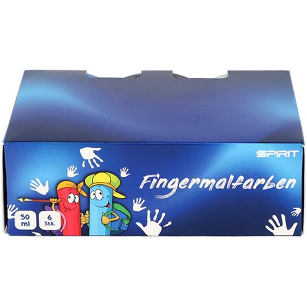 Spirit: Комплект за рисуване с пръсти 6x50ml изображение 1