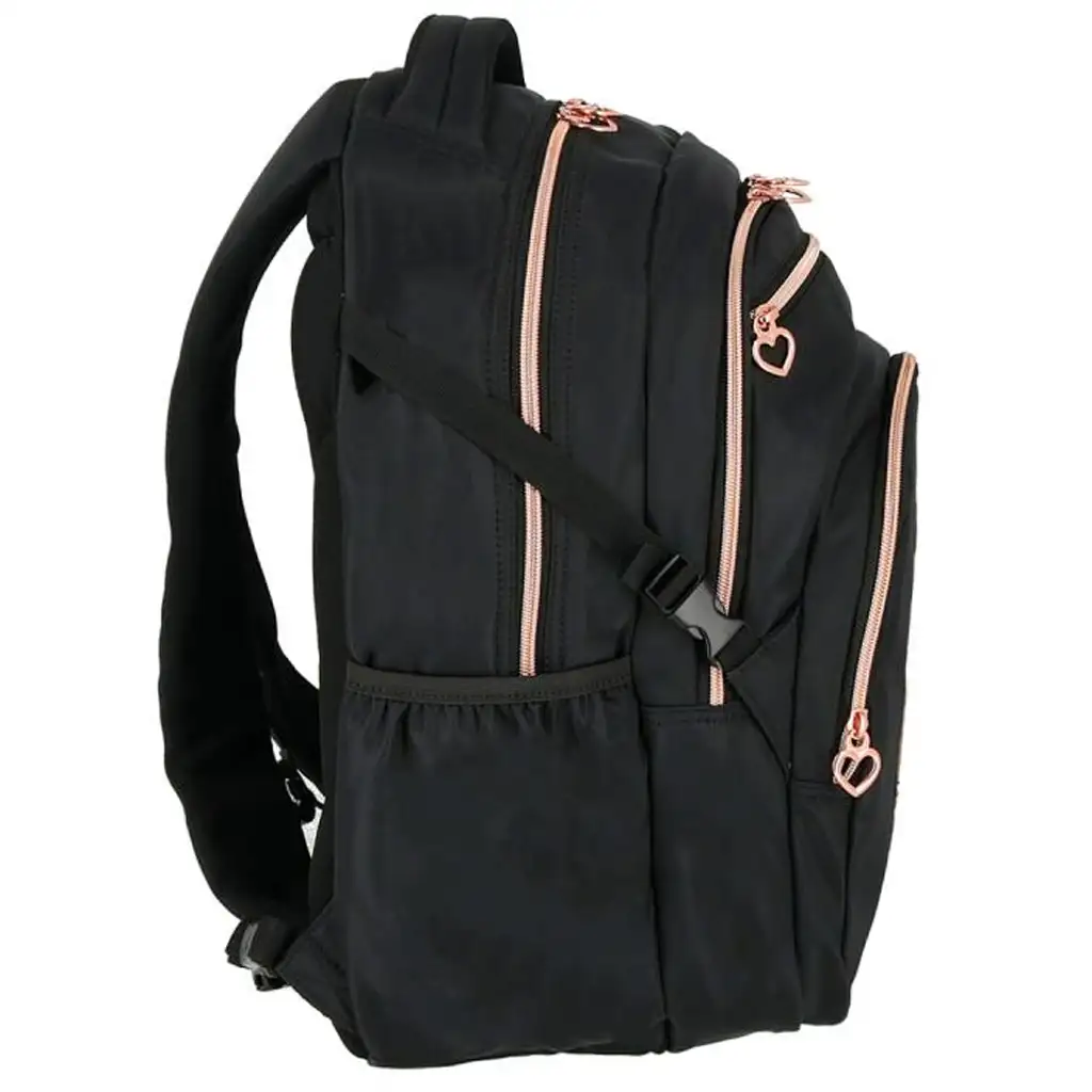 Spirit: Маша мечешка черна закръглена училищна чанта, раница 46x31x21cm изображение 2