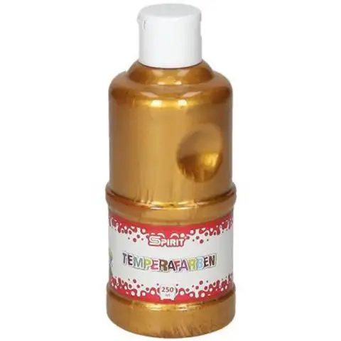 Spirit: Металически златен цвят темпери 250ml изображение 1
