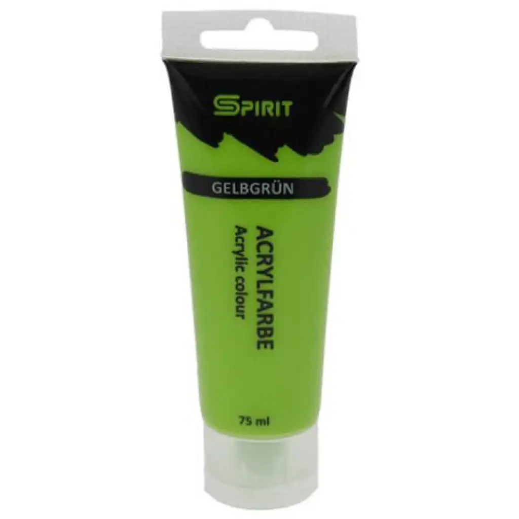 Spirit: Неон зелена акрилна боя 75ml изображение 1