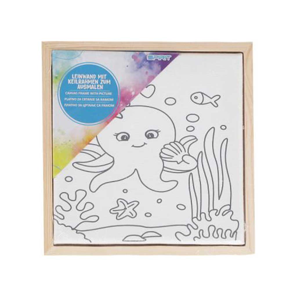 Spirit: Опънато платно с шарка на октопод 15x15cm изображение 1