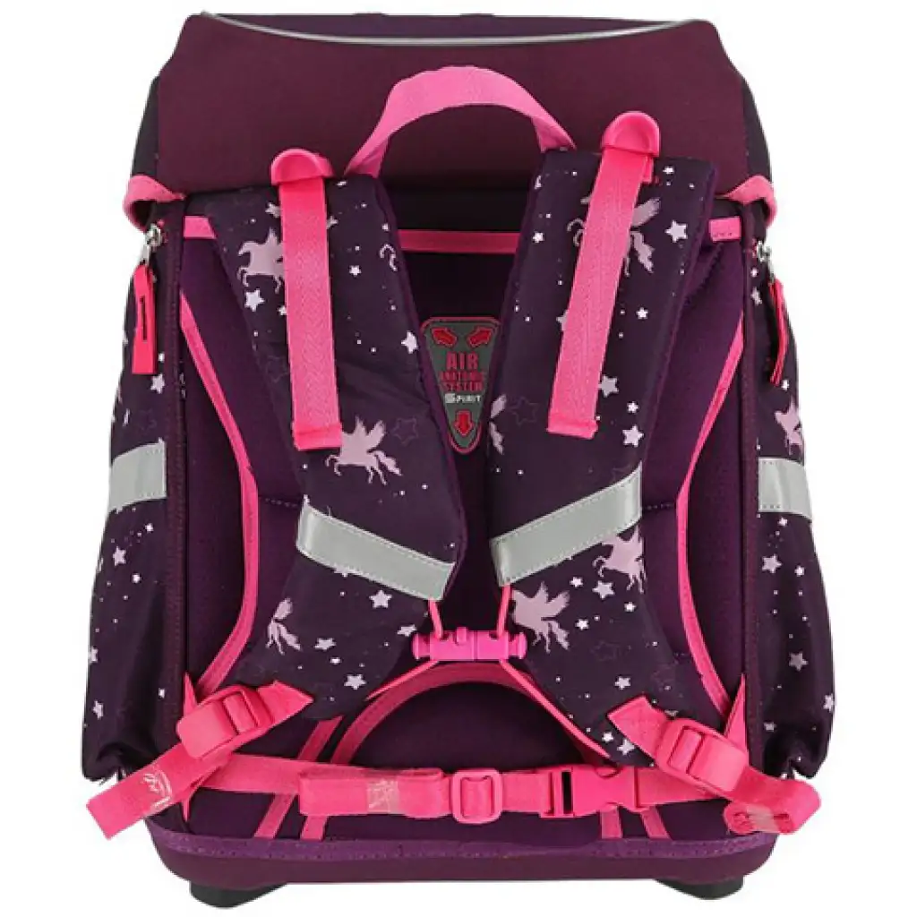 Spirit: Пегас LED, 3D шарен ученически ранец, раница комплект от 5 части изображение 3