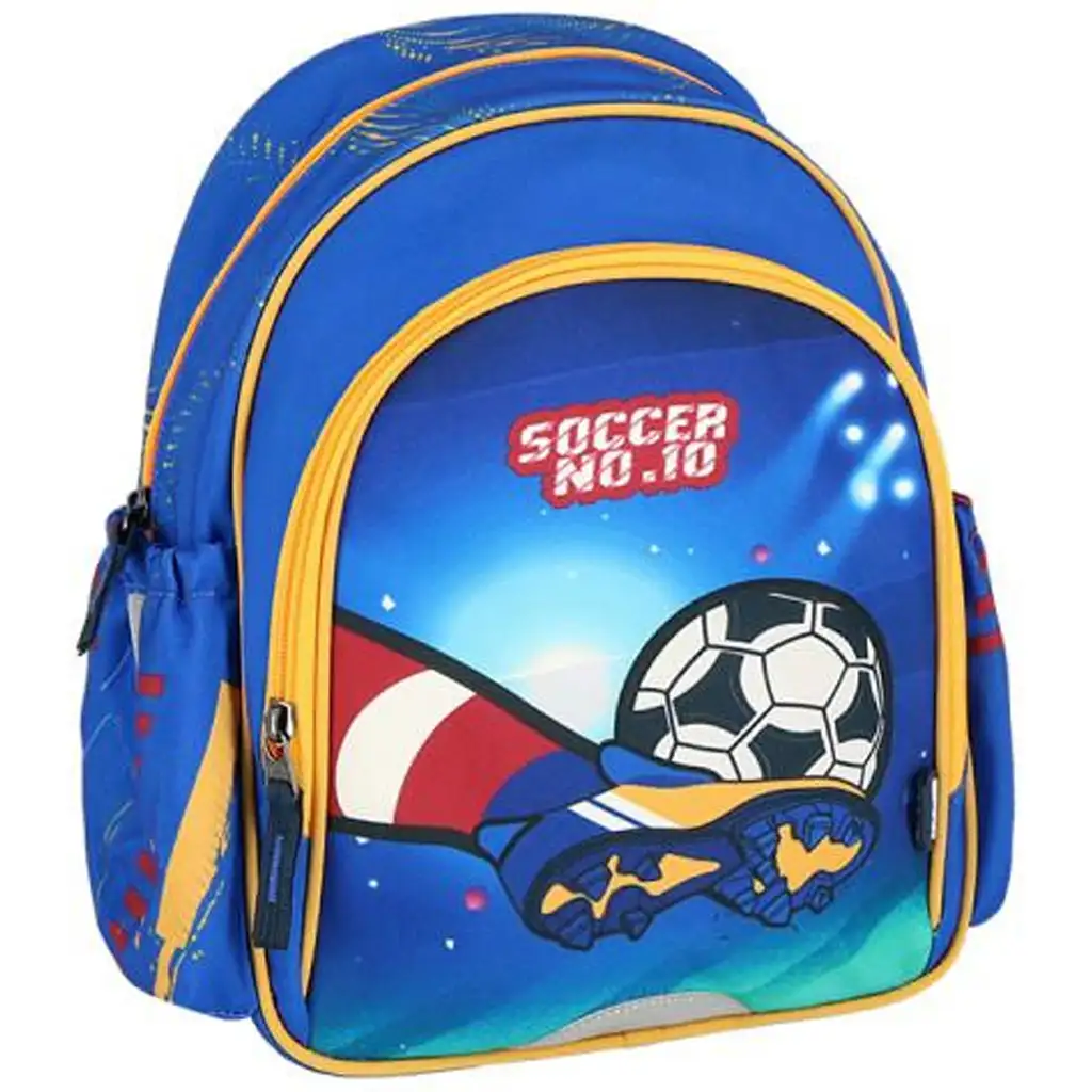 Spirit: Soccer NO.10 футболна закръглена ученическа раница, раница 24x13x31cm изображение 1
