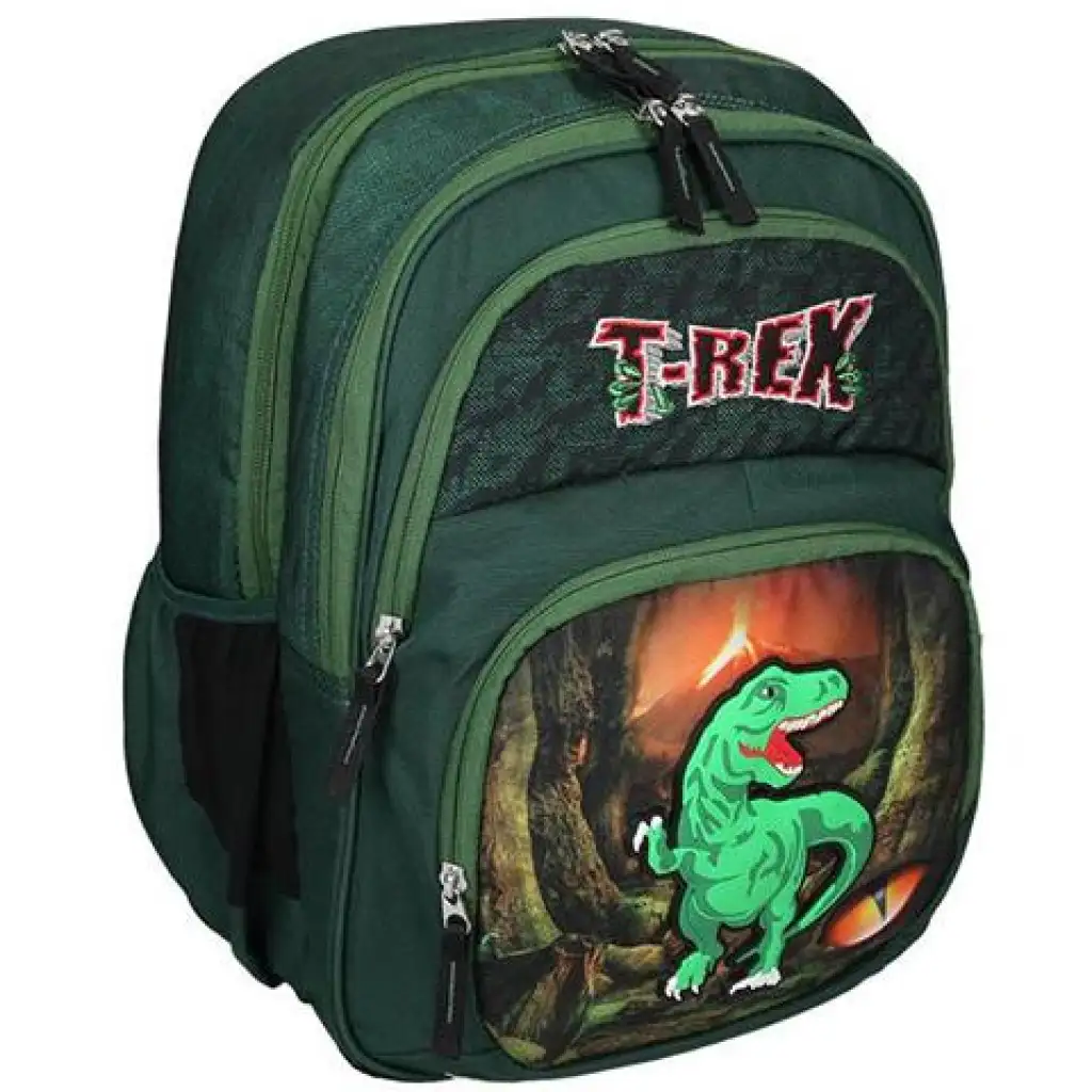 Spirit: T-Rex четириколесна закръглена училищна раница, раница 40x20x18cm изображение 1