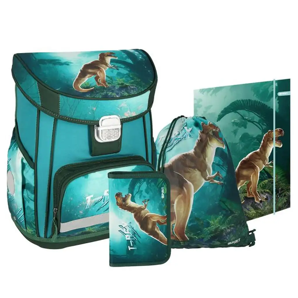 Spirit: Т-Рекс комплект ученически чанти 4бр 38x28x17см изображение 1