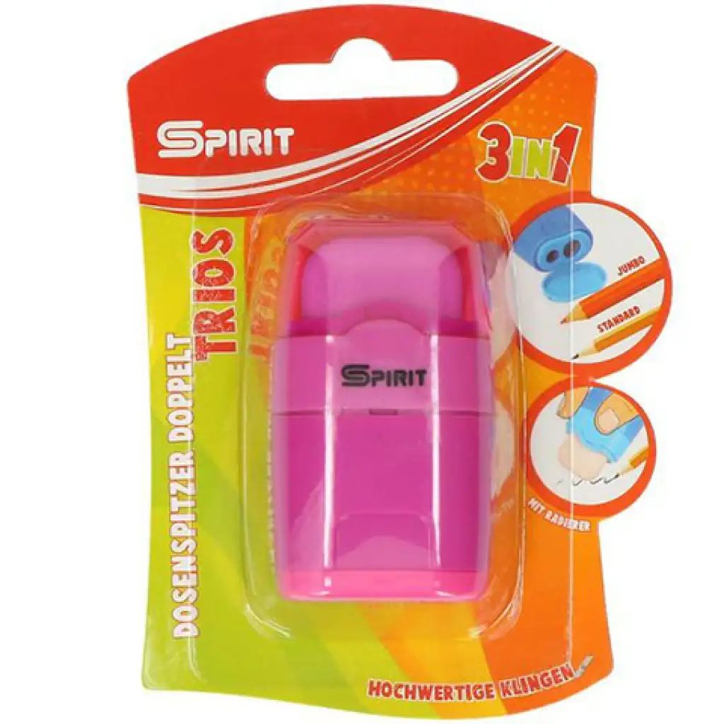 Spirit: Трио 3 в 1 с контейнер за точене и гума с два отвора в различни цветове, опаковка от 1 брой изображение 2