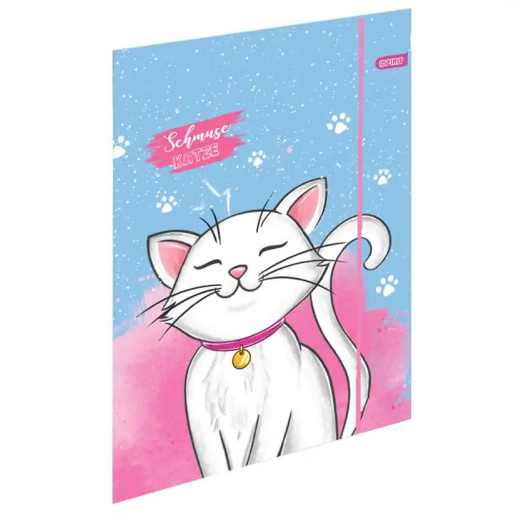 Spirit: White Cat бяла котка ученическа раница, раница 5 части 38x17x28cm изображение 4