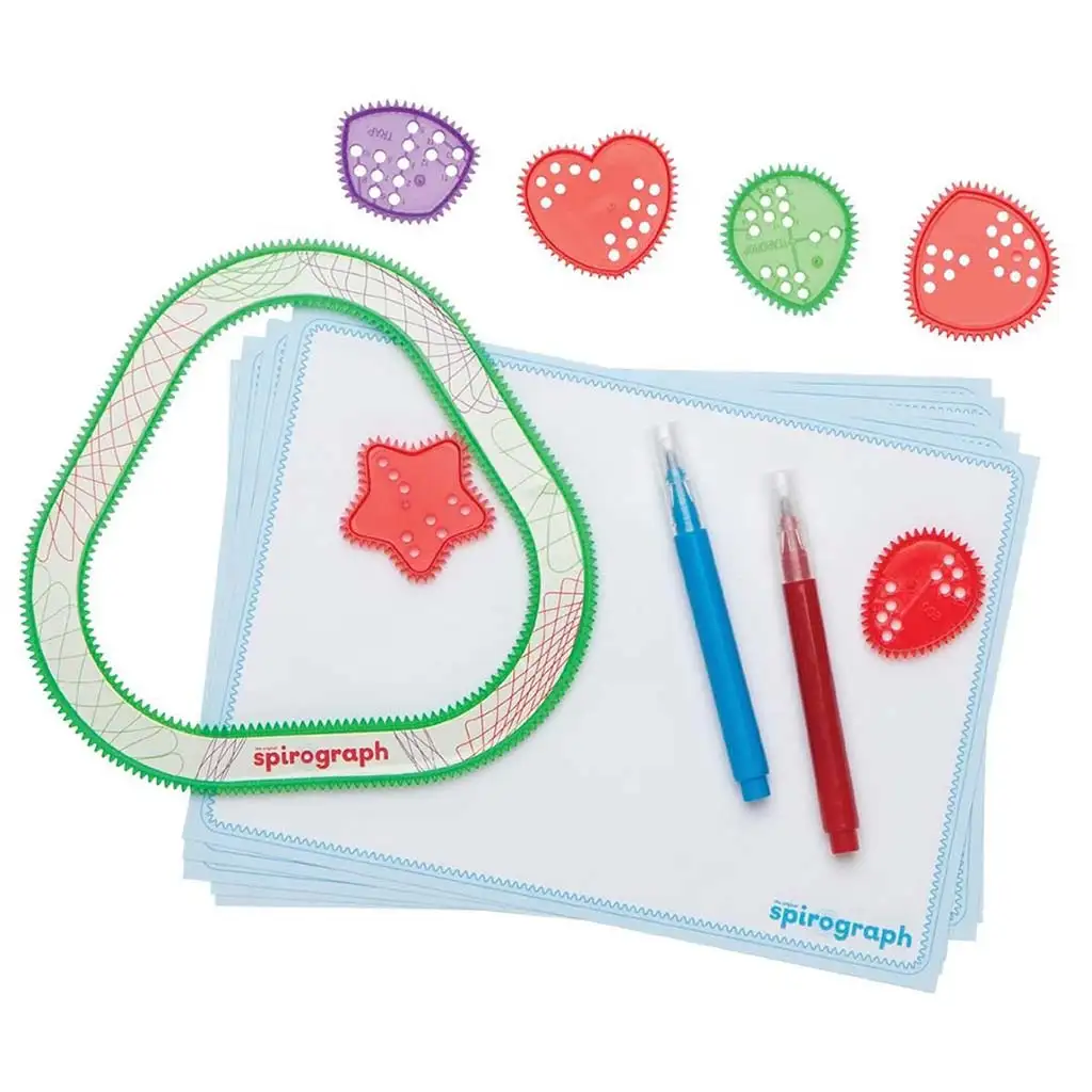 Spirograph: FUN Shapes Spirograph - Забавни форми 10бр креативен комплект изображение 2