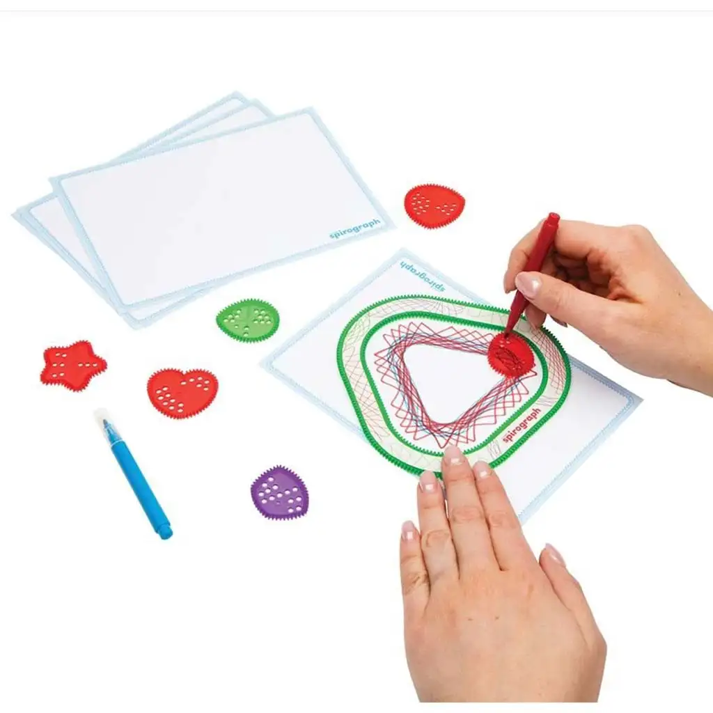 Spirograph: FUN Shapes Spirograph - Забавни форми 10бр креативен комплект изображение 3