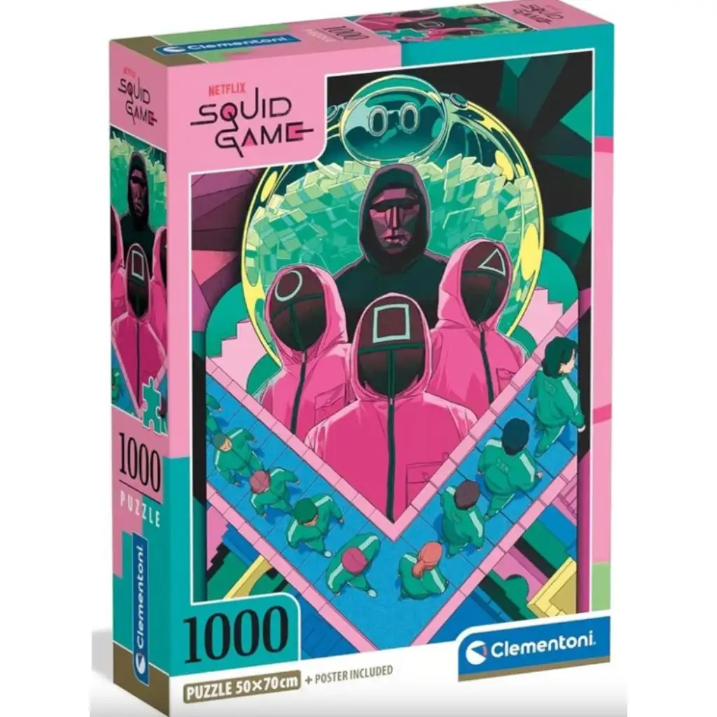 Squid Game 2 компактен 1000 части пъзел - Clementoni изображение 1
