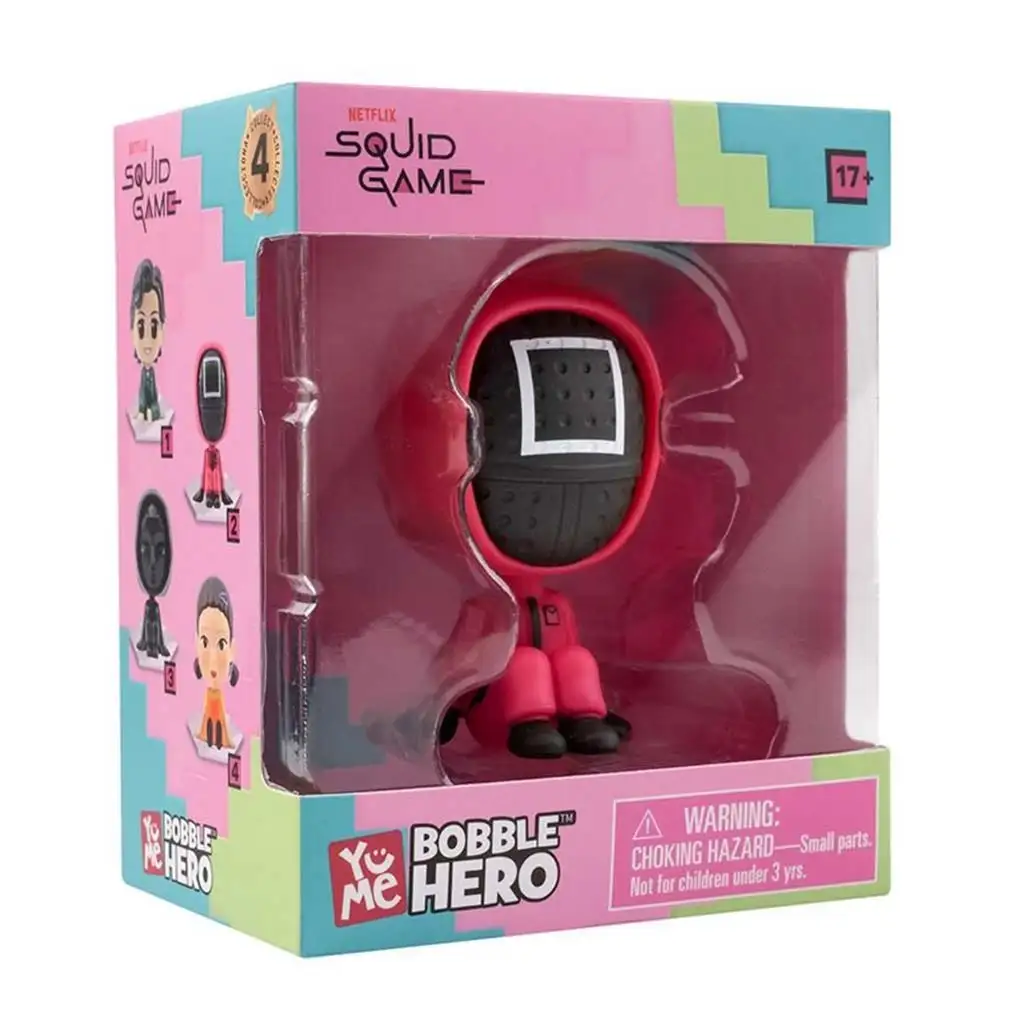 Squid Game Bobble Hero мини фигура в кутия с прозорец - Охранител изображение 1