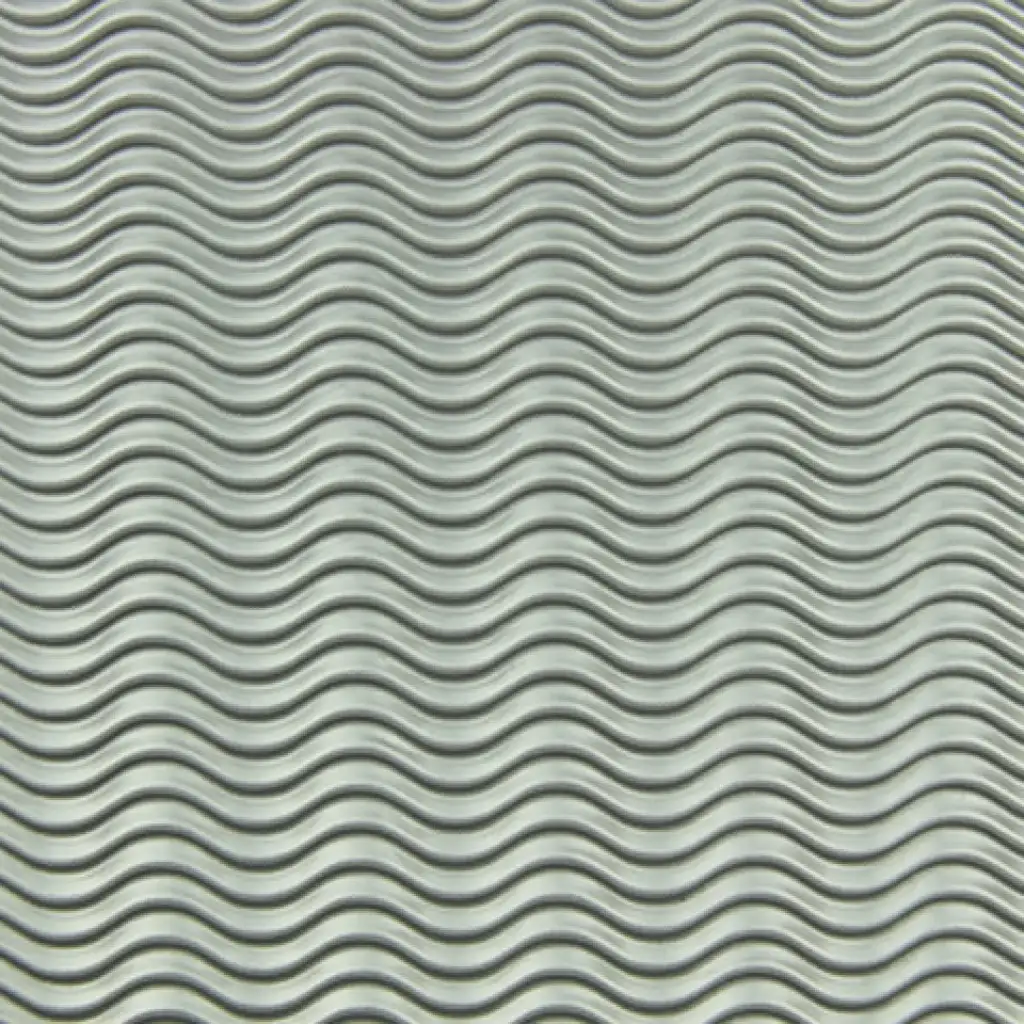 Сребрист декор 3D вълнообразен картон B2 50x70cm 1бр изображение 1