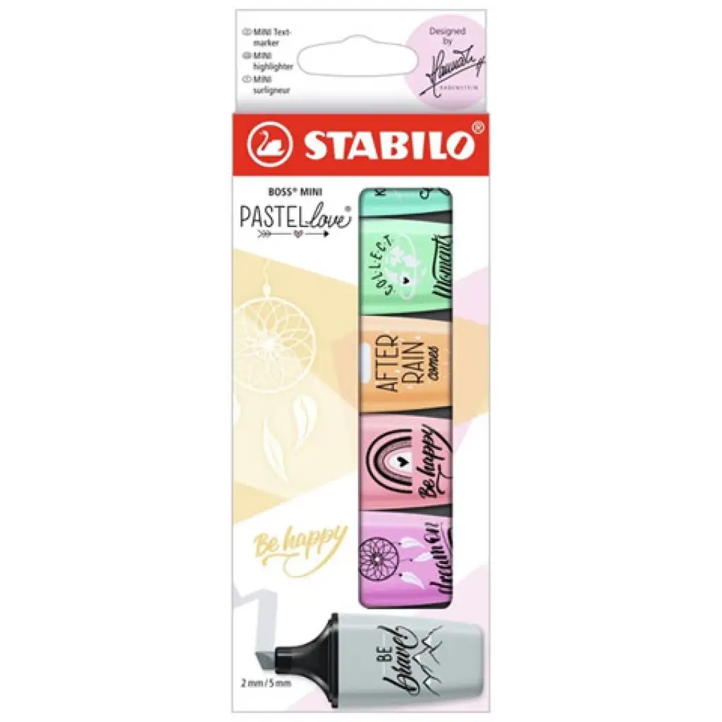 Stabilo: Boss Mini Пастелни маркери комплект 6бр. изображение 1