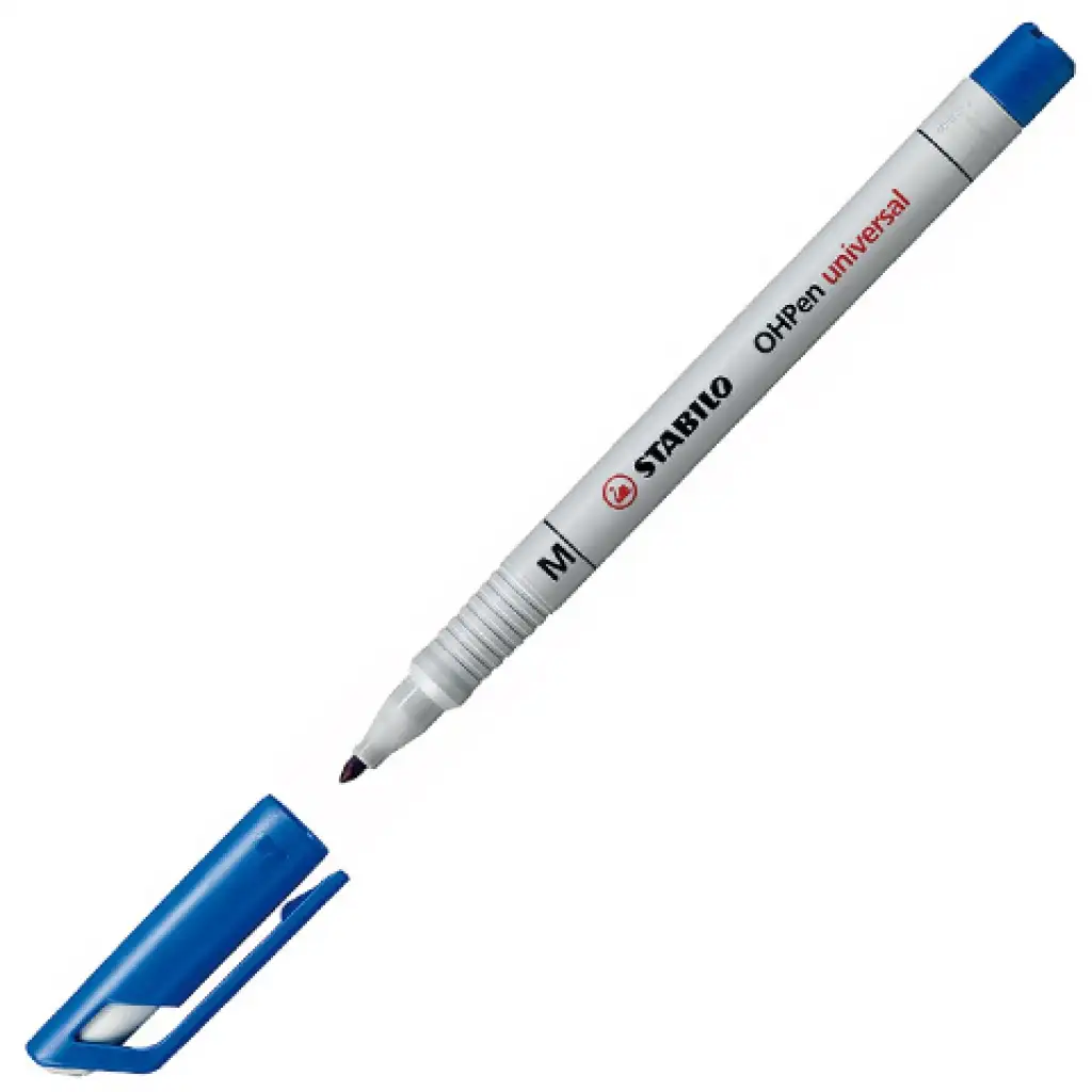Stabilo: OHPen "M" 1,0mm дебелина на линията син алкохолен флумастер изображение 1