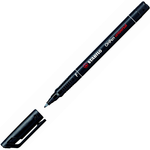 Stabilo OHPen universal F алкохолен маркер черен цвят 0,7mm изображение 2