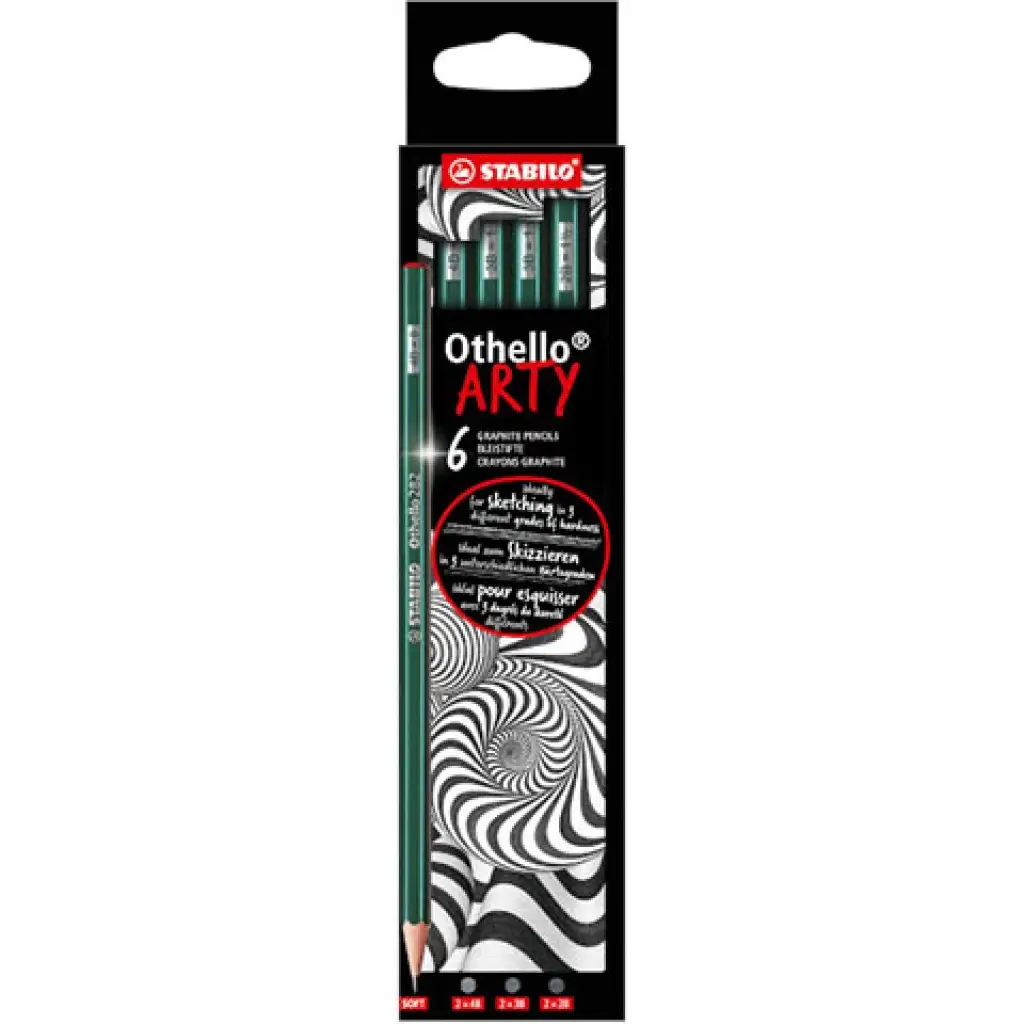 Stabilo: Othello Arty Soft графитен молив комплект 6бр. изображение 1