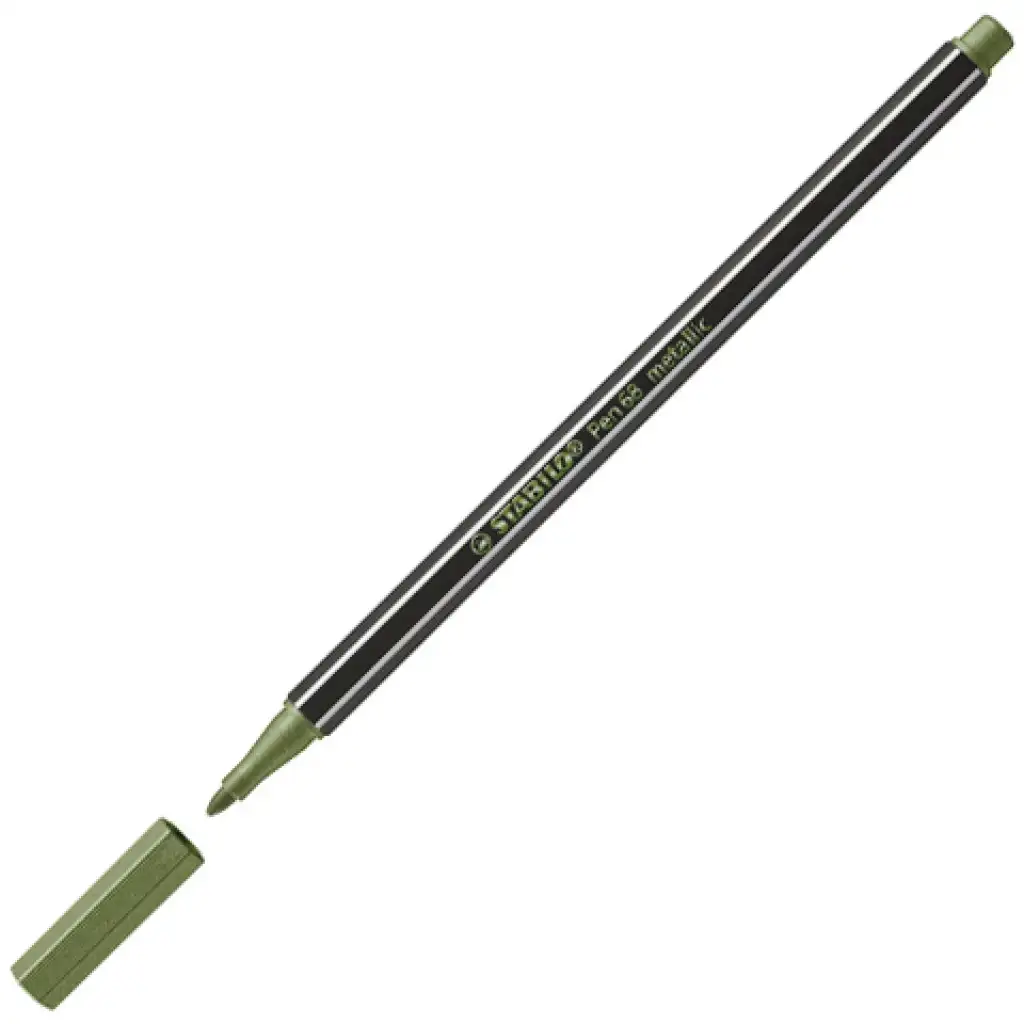 Stabilo: Pen 68 1,4mm метален маркер светло зелен цвят изображение 1