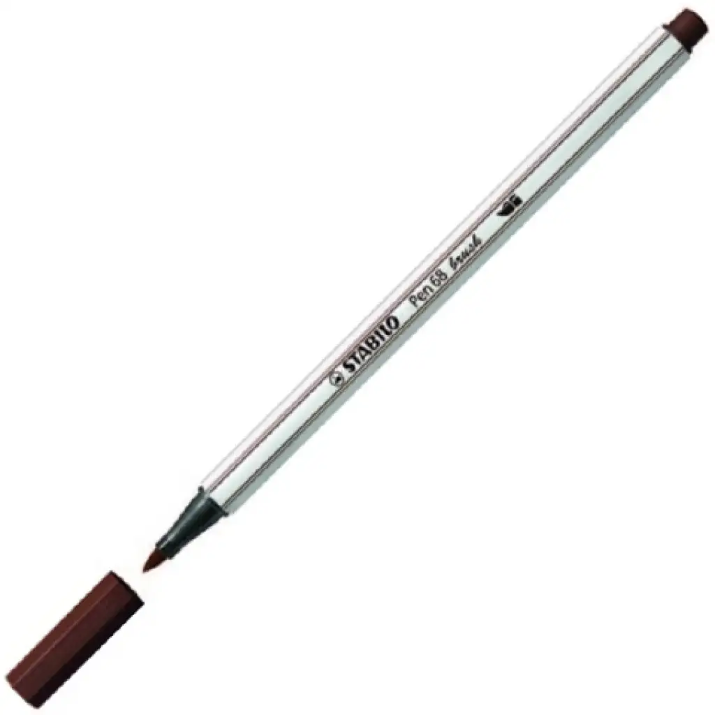 Stabilo: Pen 68 четка маркер кафяв изображение 1