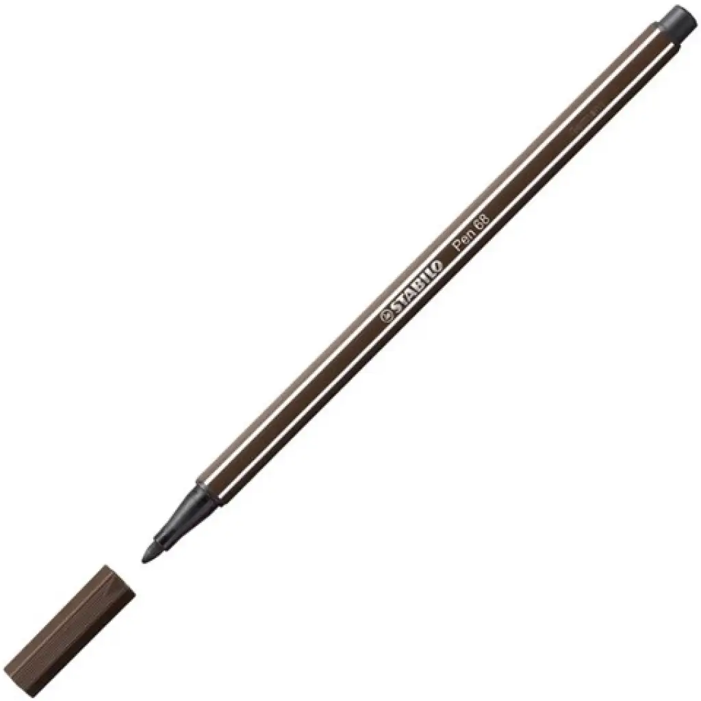 Stabilo: Pen 68 черно-кафяв маркер изображение 1