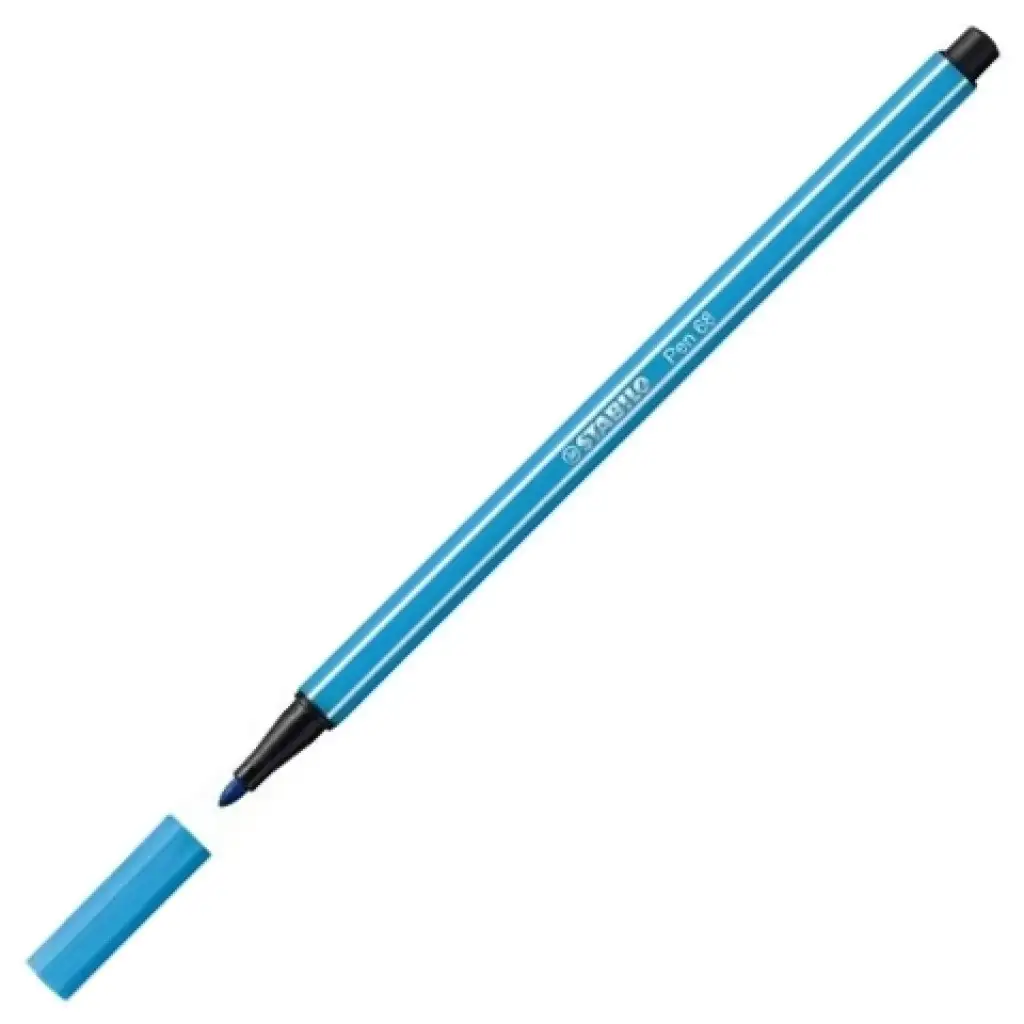 Stabilo: Pen 68 флуоресцентен син маркер 1mm изображение 2